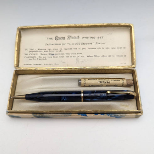 British Vintage Conway Stewart Propulsion Pencil with Refill Case